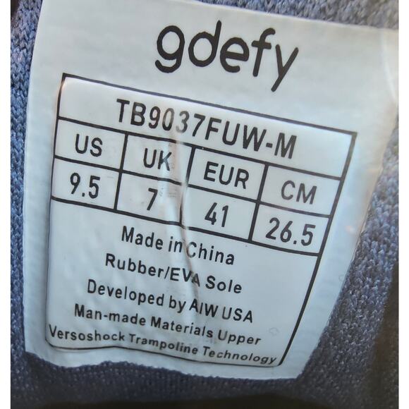 Gravity Defyer Gdefy Blue Running Shoes Sneakers TB9037FUW-M Womens 9.5 - Picture 10 of 10